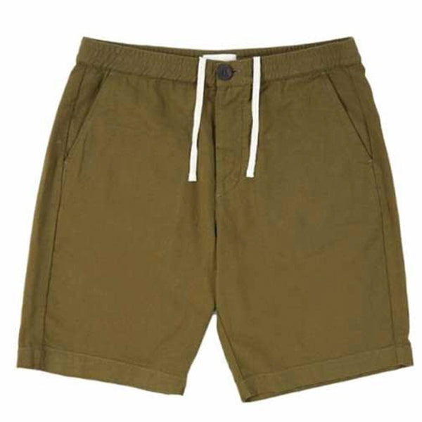 Oliver Spencer Drawstring Shorts - Olive Green - Burrows and Hare