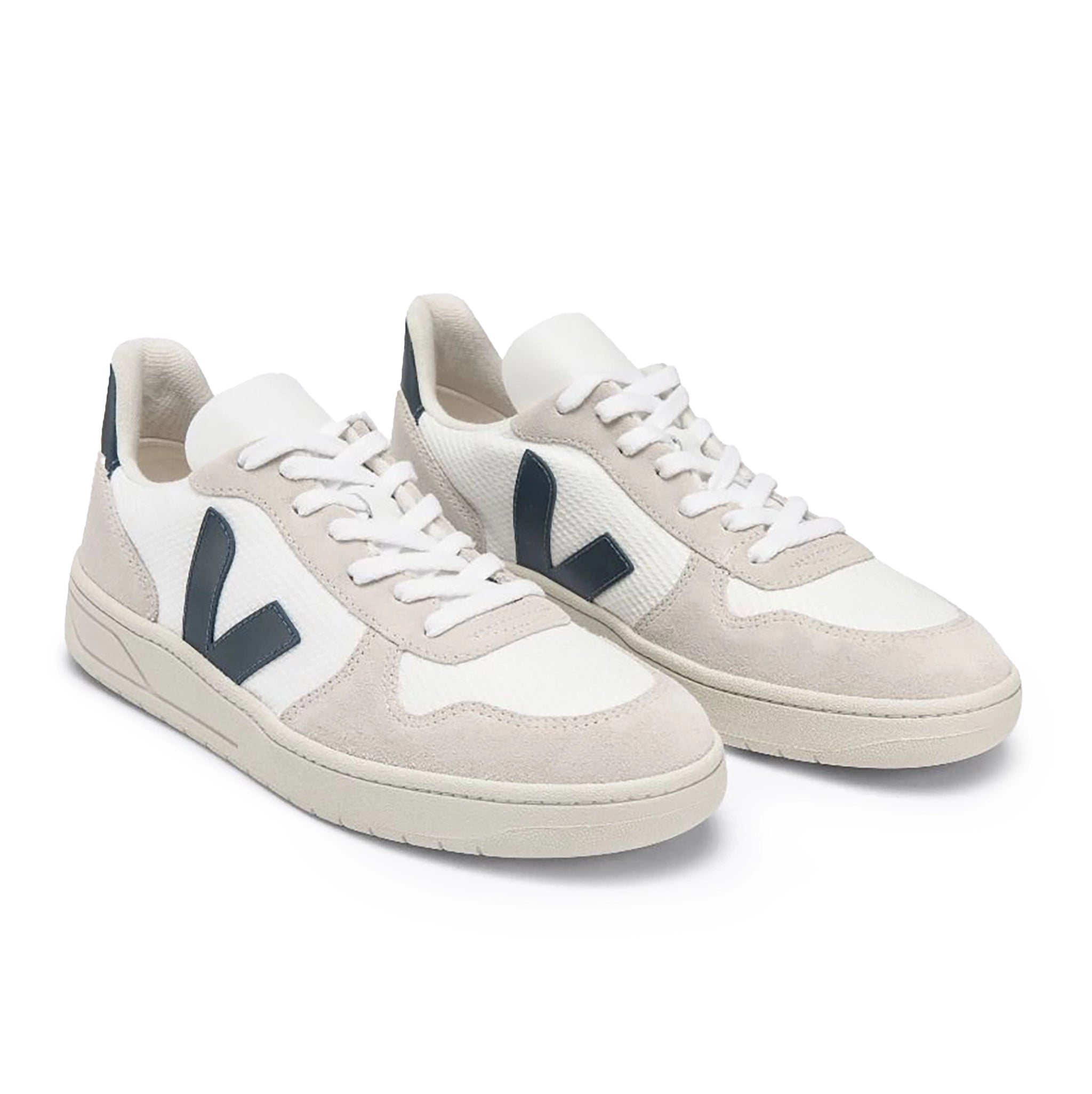 Veja V-10 B-Mesh Trainer - White / Nautico - Burrows and Hare