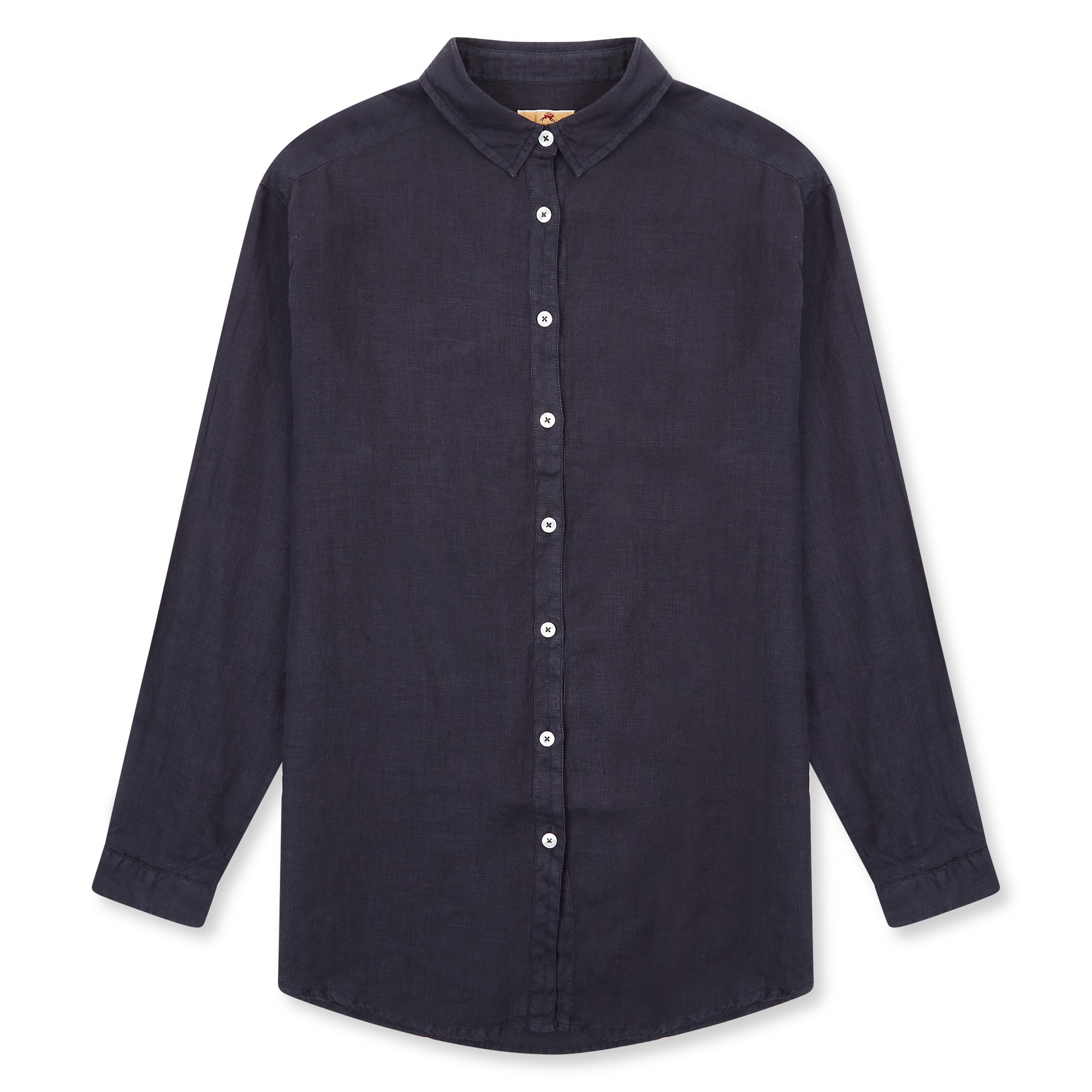 Burrows & Hare Women’s Linen Shirt - Charcoal - Burrows and Hare