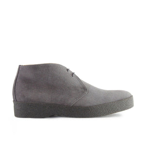 Sanders Suede Chukka Boots with Crepe Sole - Grey - Burrows and Hare