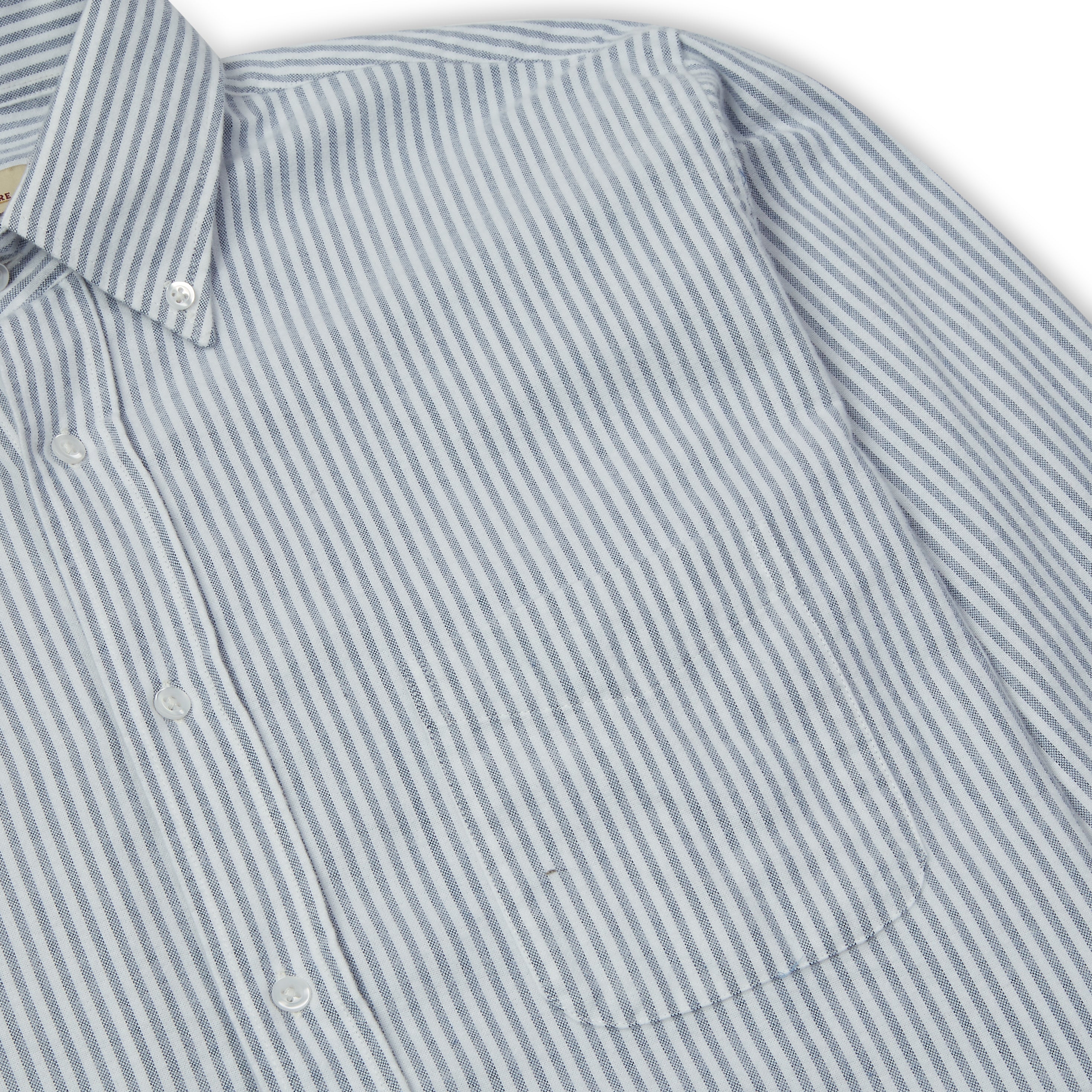 Burrows & Hare Flannel Button-down Shirt - Stripe - Burrows and Hare