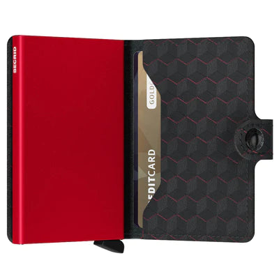 Secrid RFID Miniwallet - Optical Black / Red