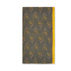Hartford Scarf - Army Flower - Burrows and Hare