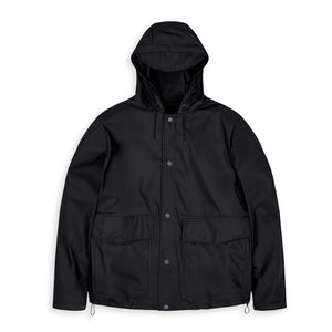 Short hooded hot sale rain jacket