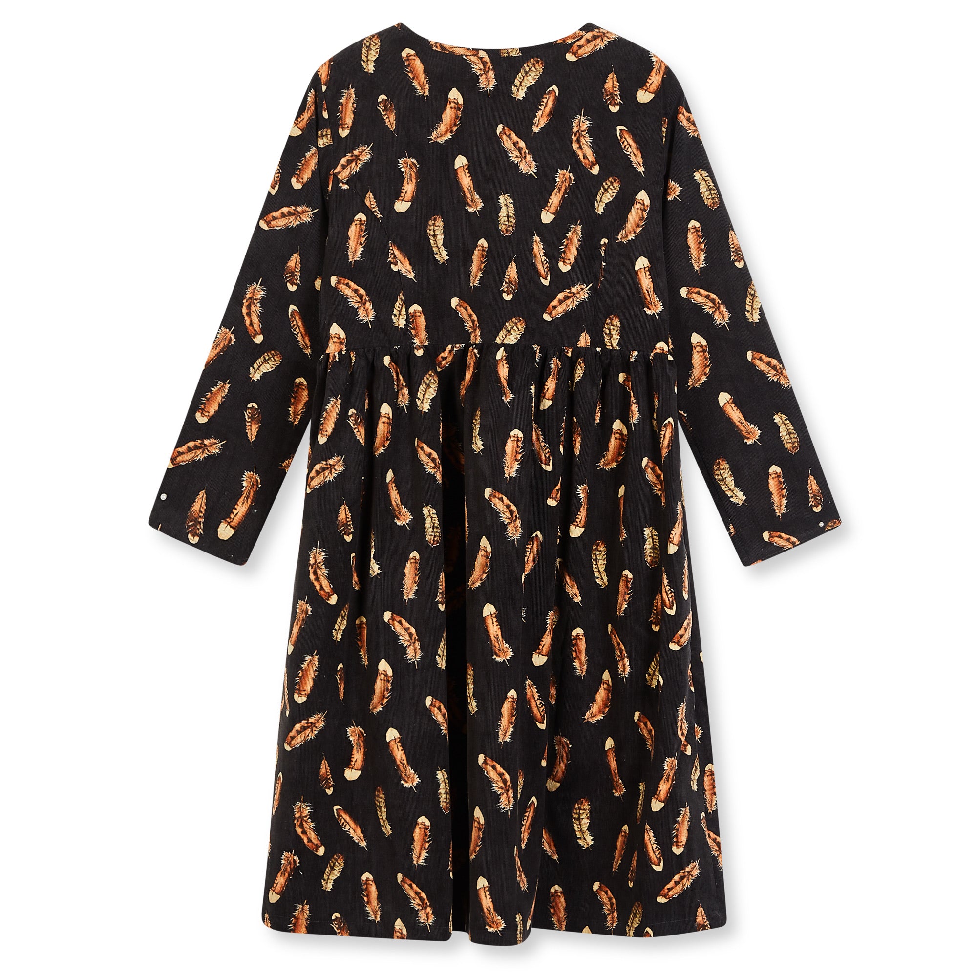 Women’s Feather Print Dress Black