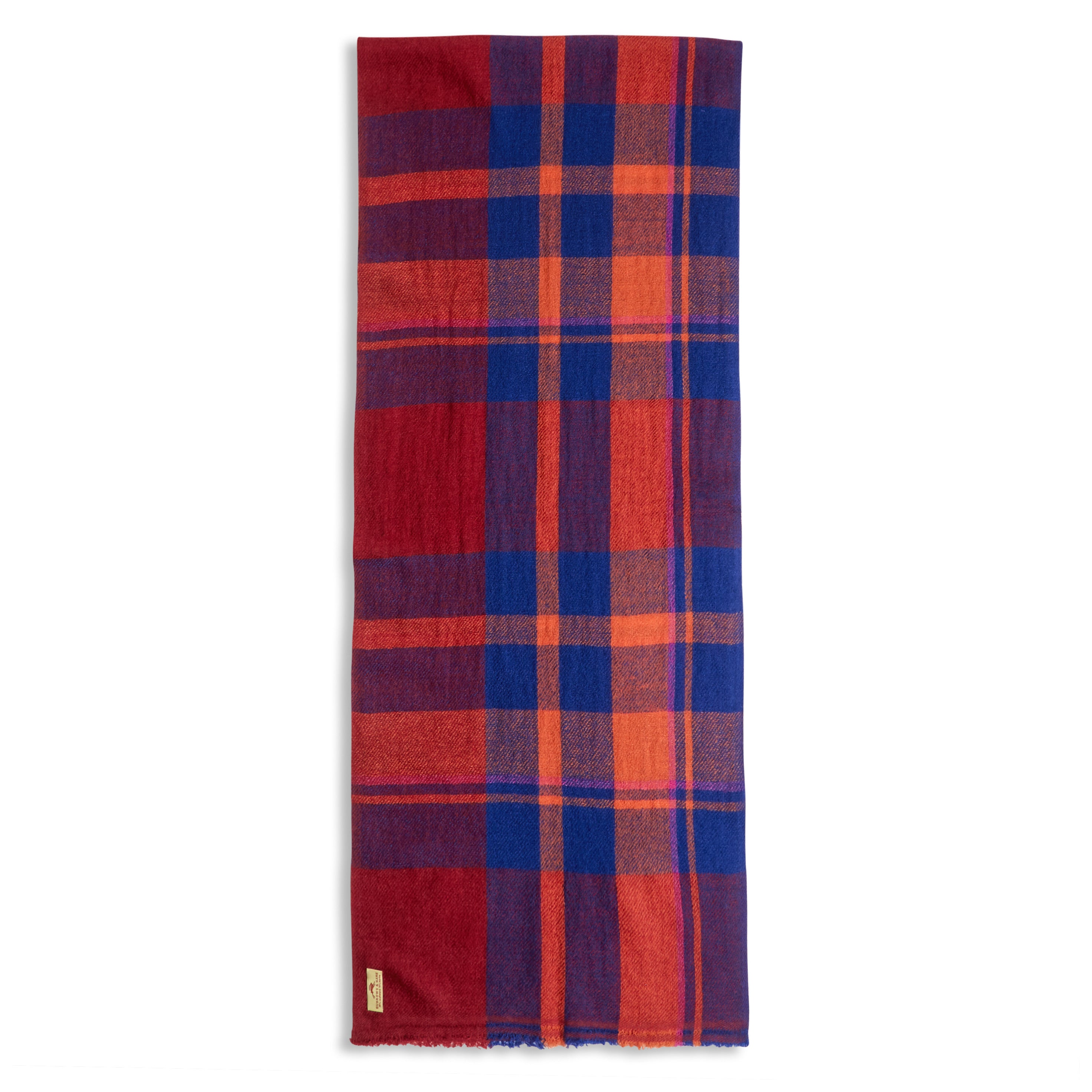 Wool Scarf Tartan Red