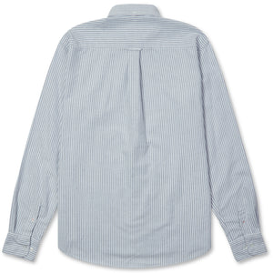 Burrows & Hare Flannel Button-down Shirt - Stripe - Burrows and Hare