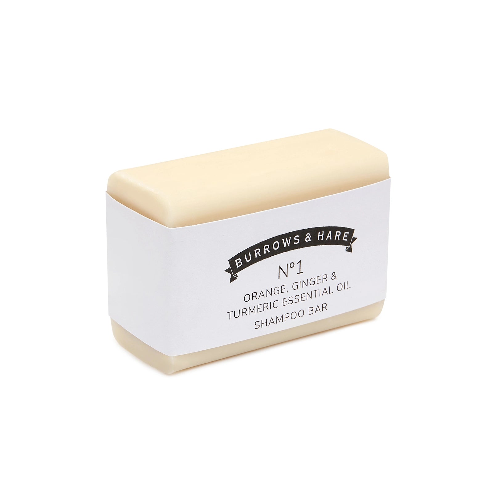 Burrows & Hare Shampoo Bar - Orange, Ginger & Tumeric Essential Oil