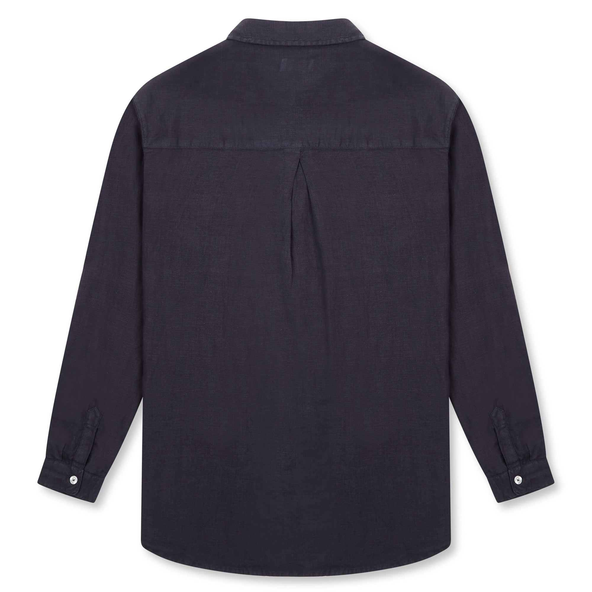 Burrows & Hare Women’s Linen Shirt - Charcoal - Burrows and Hare