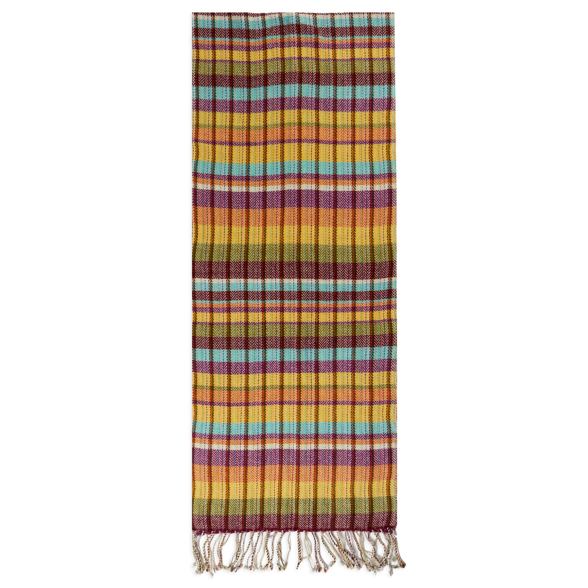 Wool Scarf - Stitched Multi