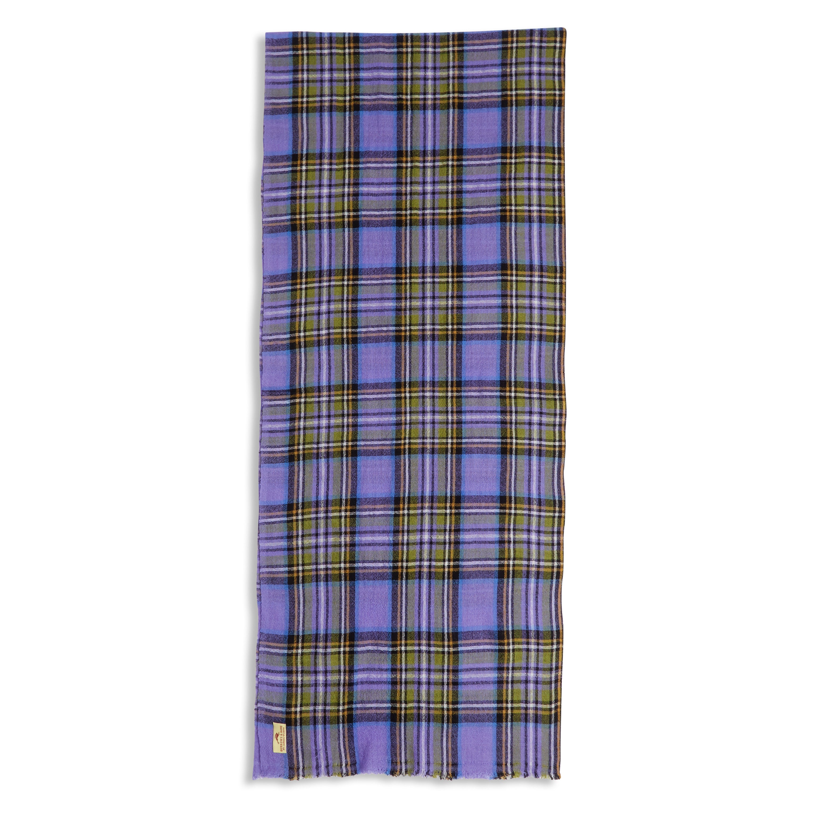 Wool Scarf Tartan Lilac