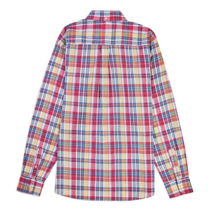 Burrows & Hare Madras Button Down Shirt - Pink - Burrows and Hare
