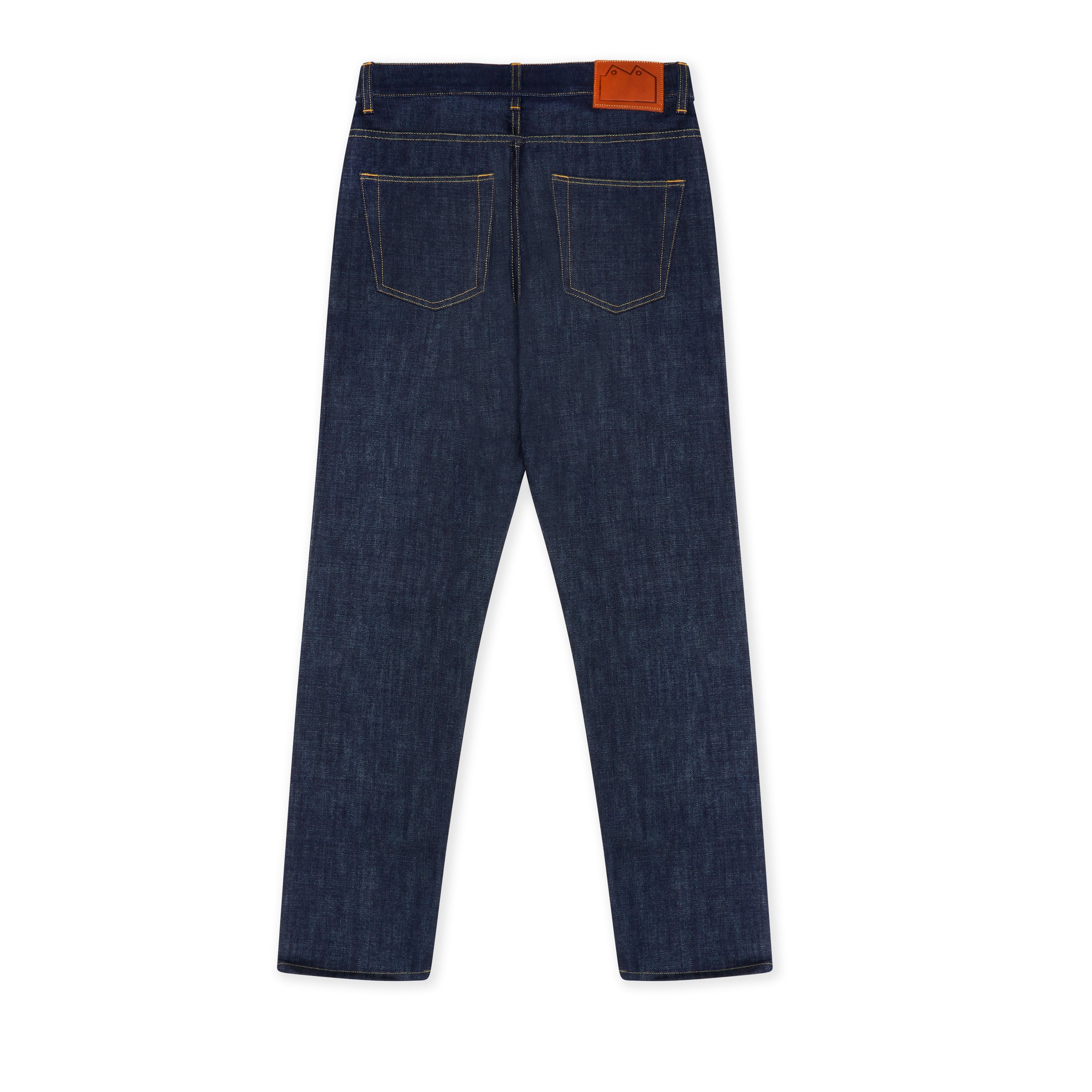 Blackhorse Lane - E5 RELAXED TAPERED 13.75OZ ITALIAN RAW INDIGO SELVEDGE MENS JEANS - Burrows and Hare