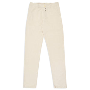 Vetra Weaved Trousers - Ecru - Burrows and Hare