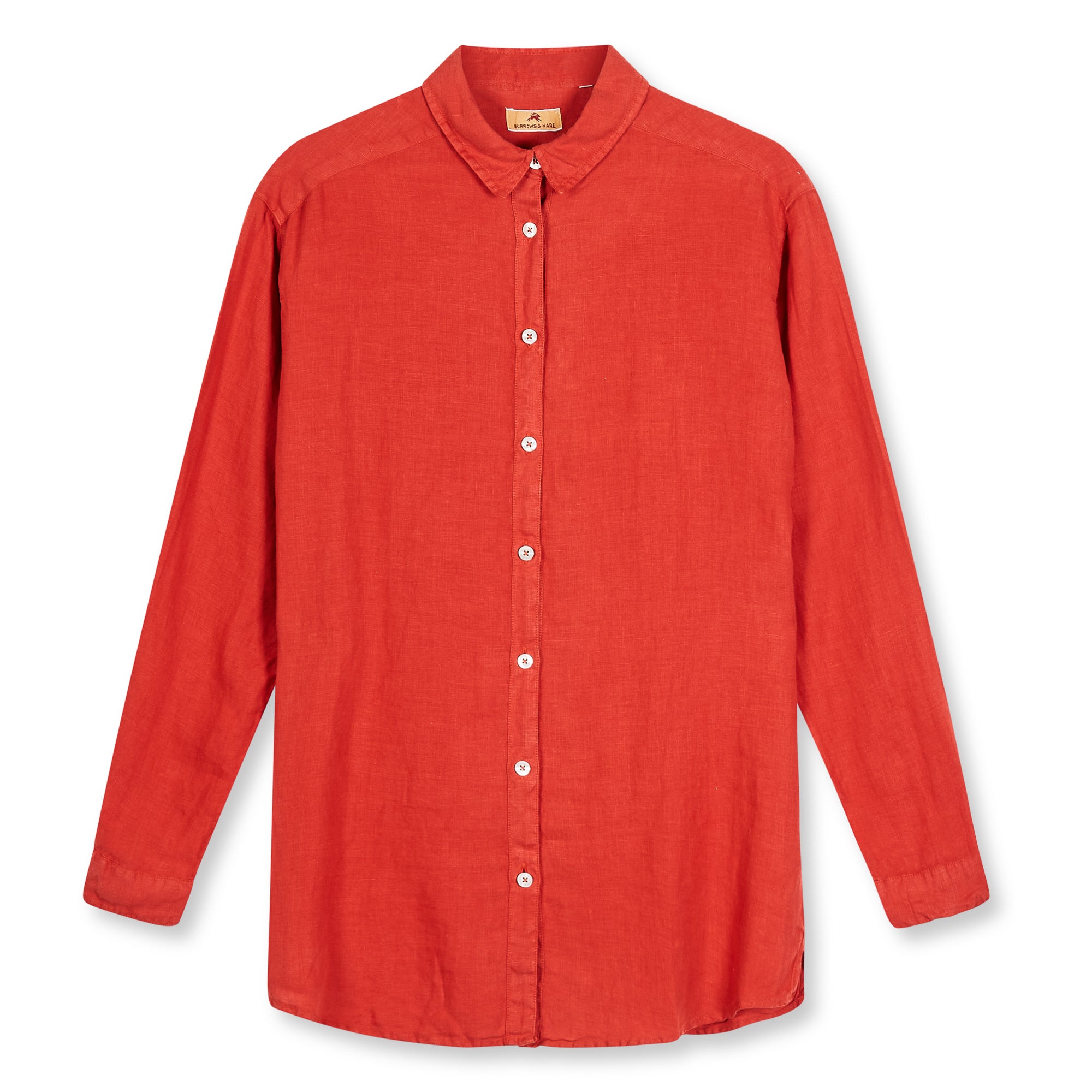 Women’s Linen Shirt - Rust