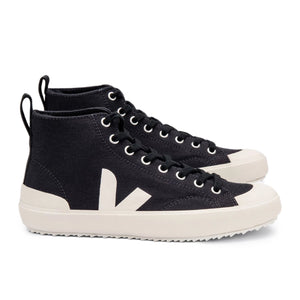 Veja Nova High Top Canvas Trainer -  Black Pierre - Burrows and Hare