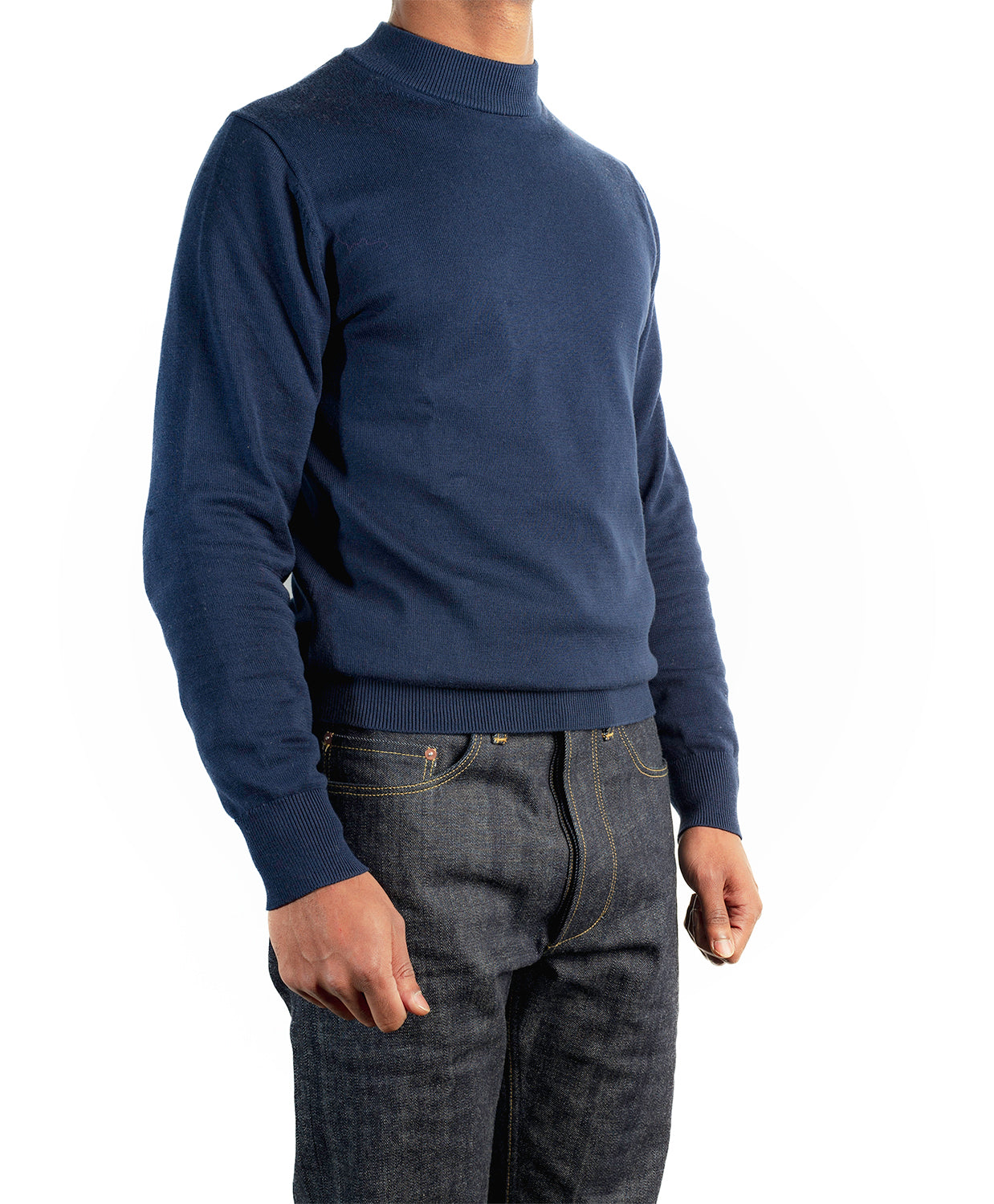 Mock Turtle Neck  Navy