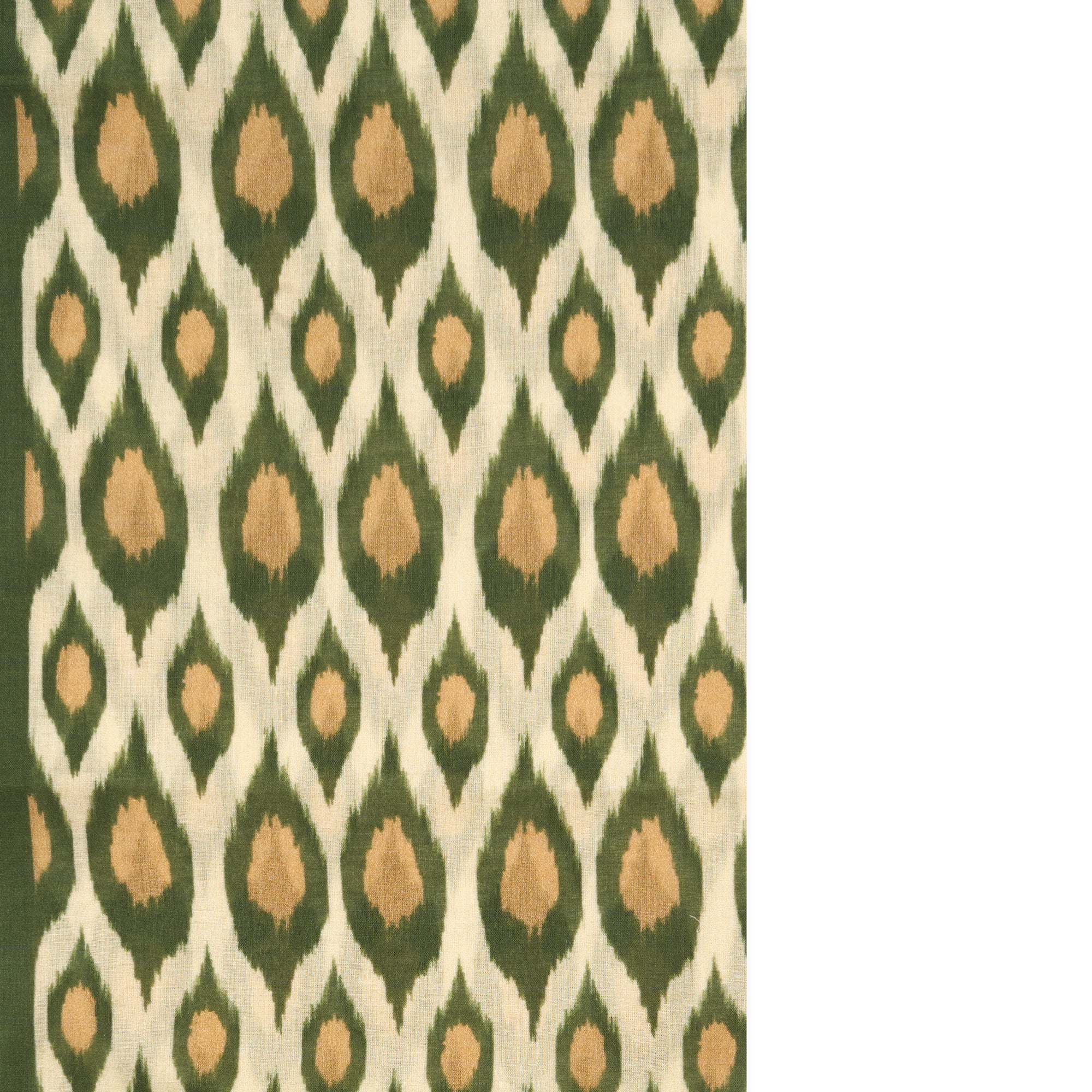 Hartford Scarf - Green & Ecru - Burrows and Hare