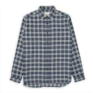 Oliver Spencer Clerkenwell Tab Shirt - Solway Navy - Burrows and Hare