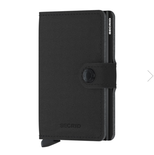 Secrid RFID Miniwallet  - Yard Black (NON LEATHER) - Burrows and Hare