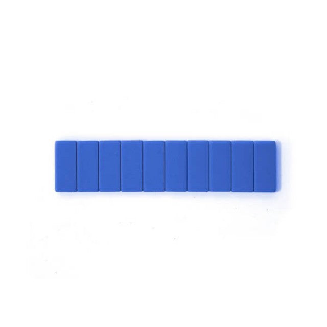  Erasers Pack of 10  Blue