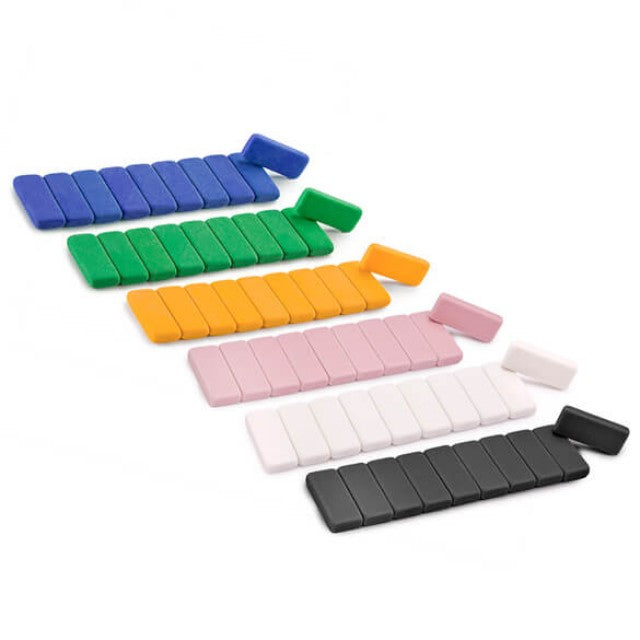  Erasers Pack of 10 Green
