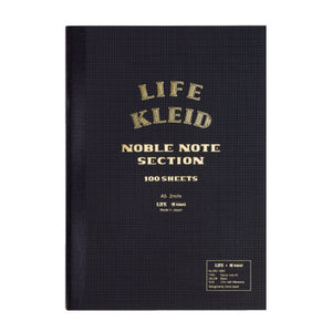 Life x Kleid Japan Japanese Noble Notebook A5 - Black - Burrows and Hare