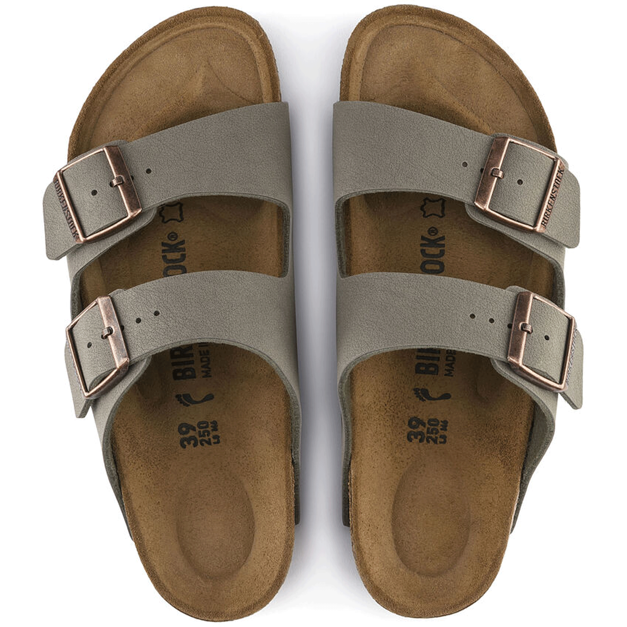 BIRKENSTOCK Arizona Sandal - Birko-Flor Nubuck Stone