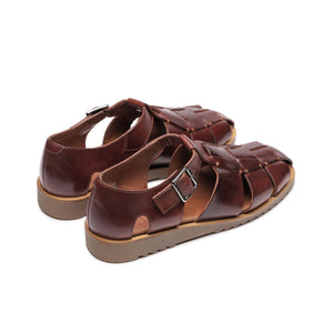 Paraboot Pacific Sandal - Vegetal Marron - Burrows and Hare